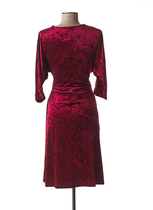 Robe maternité stretch rouge FRAGILE femme