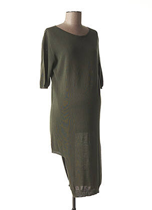 Robe maternité stretch vert MENONOVE femme
