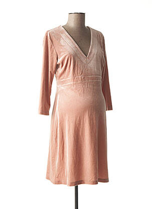 Robe maternité stretch rose FRAGILE femme
