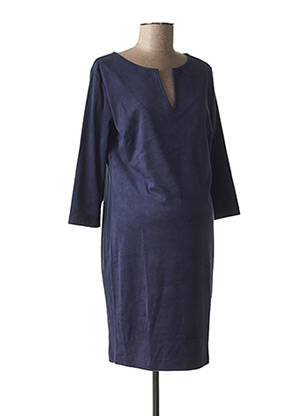 Robe maternité stretch bleu FRAGILE femme