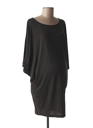 Robe maternité stretch noir FRAGILE femme