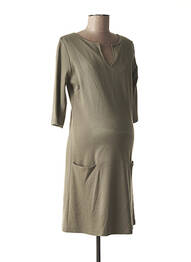 Robe maternité stretch vert FRAGILE femme