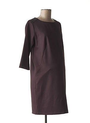 Robe maternité stretch violet FRAGILE femme