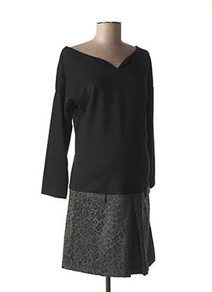 Robe maternité stretch noir FRAGILE femme
