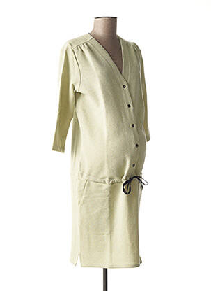 Robe maternité stretch vert FRAGILE femme