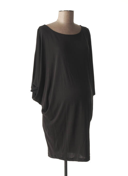 Robe maternité stretch noir FRAGILE femme