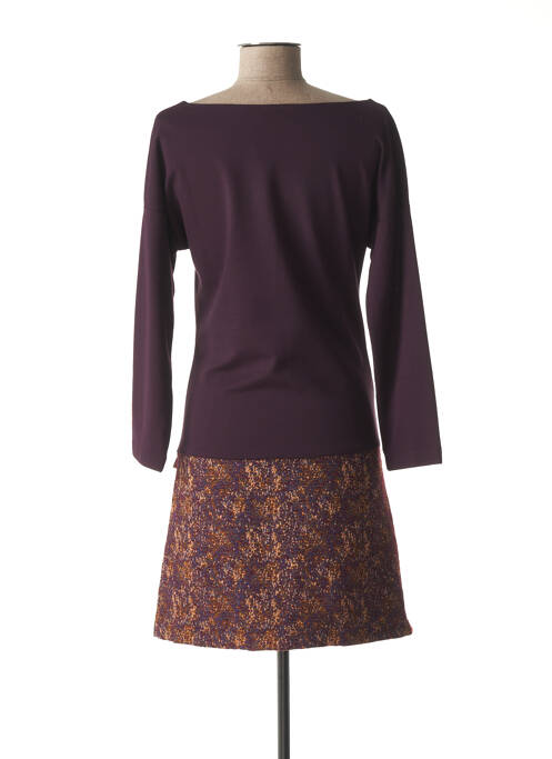 Robe maternité violet FRAGILE pour femme