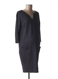 Robe maternité manches 3/4 bleu FRAGILE femme