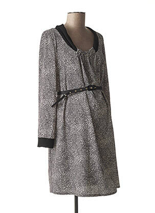 Robe maternité empiècements noir MENONOVE femme