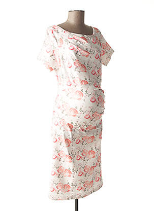 Robe maternité tissage jersey orange MUM OF THE WORLD BY GRIET femme