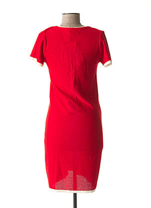 Robe maternité col rond rouge POMKIN femme