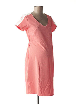 Robe maternité col v rouge POMKIN femme