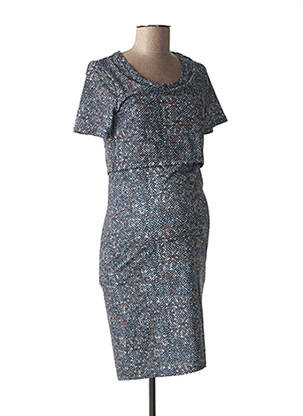 Robe maternité stretch bleu LOVE2WAIT femme