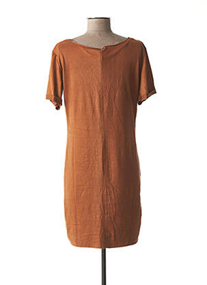 Robe maternité col rond marron LOVE2WAIT femme