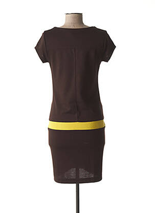 Robe maternité stretch marron NINA BELLY femme