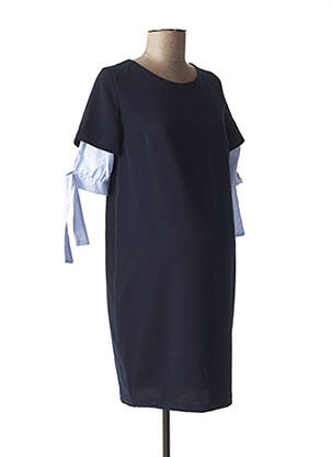 Robe maternité empiècements bleu MENONOVE femme