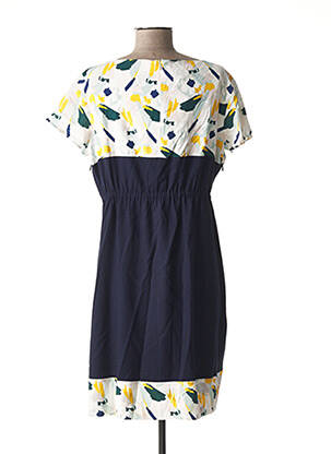 Robe maternité col v bleu POMKIN femme