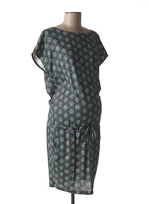 Robe maternité stretch vert FRAGILE femme