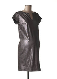 Robe maternité col v gris FRAGILE femme