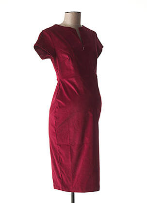 Robe maternité stretch rouge FRAGILE femme