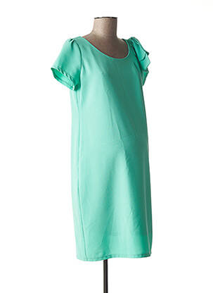 Robe maternité stretch vert NINA BELLY femme