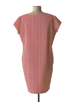 Robe maternité col v rouge FRAGILE femme