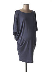 Robe maternité bleu FRAGILE pour femme seconde vue