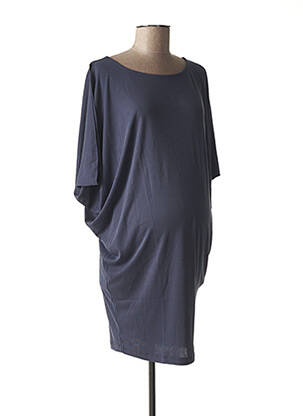 Robe maternité bleu FRAGILE pour femme