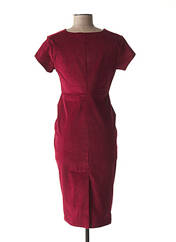 Robe maternité rouge FRAGILE pour femme seconde vue