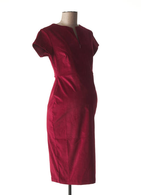 Robe maternité rouge FRAGILE pour femme