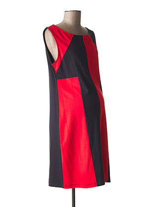 Robe maternité sans manche rouge FRAGILE femme