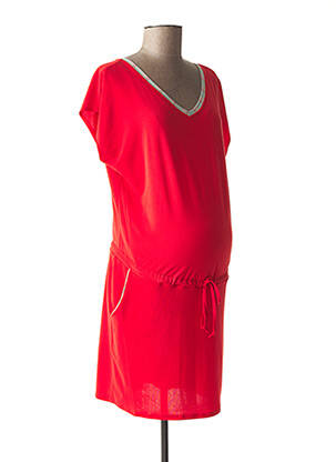 Robe maternité stretch orange POMKIN femme