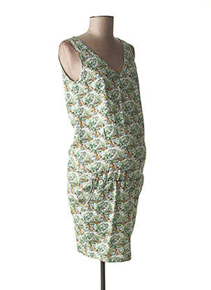 Robe maternité stretch vert FRAGILE femme