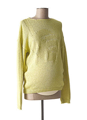 Pull maternité stretch vert FRAGILE femme