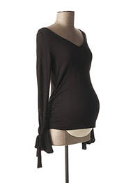 Pull maternité coupe cintrée noir PIETRO BRUNELLI femme