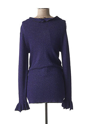 Pull maternité stretch bleu FRAGILE femme