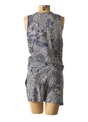 Combinaison maternité col rond bleu FRAGILE femme