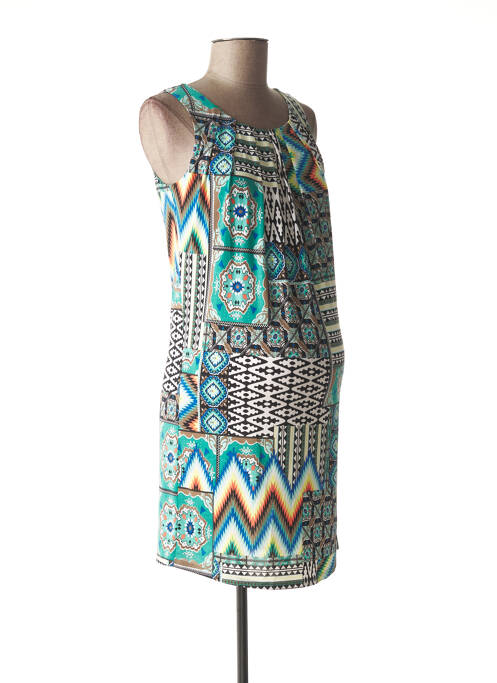 Robe maternité stretch vert NINA BELLY femme