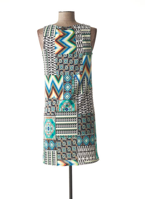 Robe maternité stretch vert NINA BELLY femme
