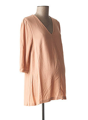 Tunique maternité manches 3/4 rose FRAGILE femme