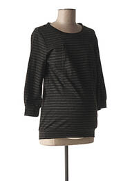 Pull maternité stretch noir FRAGILE femme