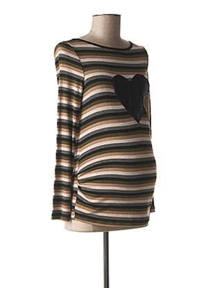 T-shirt / top maternité coupe cintrée vert MENONOVE femme