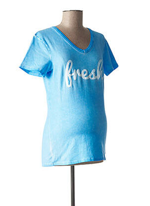 T-shirt / top maternité col v bleu LOVE2WAIT femme