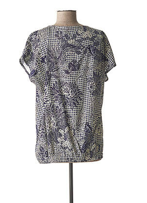 Chemisier maternité manches courtes bleu FRAGILE femme