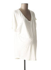 T-shirt / Top maternité blanc MUM OF THE WORLD BY GRIET pour femme seconde vue