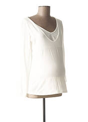 T-shirt / Top maternité blanc POMKIN pour femme seconde vue