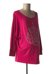 T-shirt / Top maternité rose QUEEN MUM pour femme seconde vue