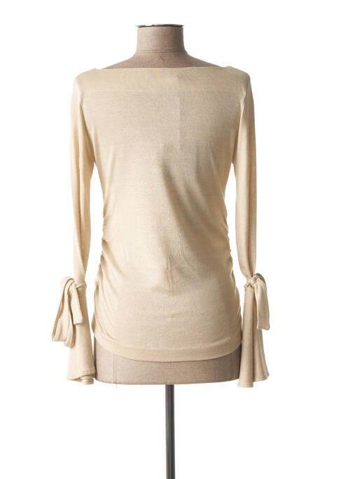 Pull maternité coupe cintrée beige PIETRO BRUNELLI femme