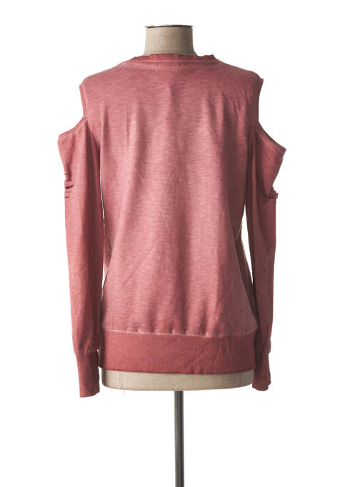 Pull maternité col rond rose LOVE2WAIT femme