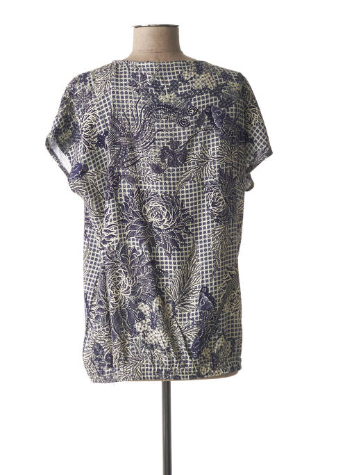 Chemisier maternité bleu FRAGILE pour femme